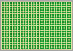 Sticker de puntos de colores. 