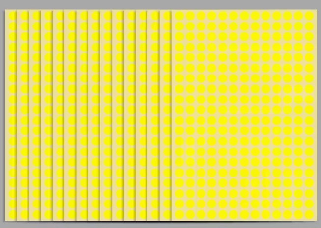Sticker de puntos de colores. _7