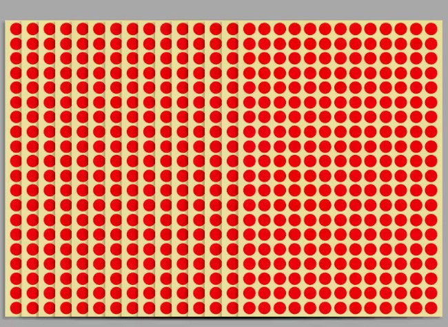 Sticker de puntos de colores. _6