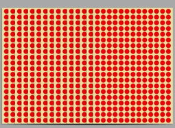 Sticker de puntos de colores. 