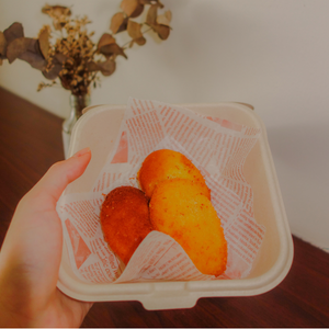 la vie en rose - orange madeleines