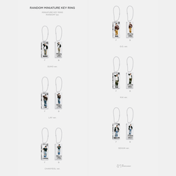 EXO - [2025 FANMEETING EXO'verse MD]  RANDOM MINIATURE KEY RING