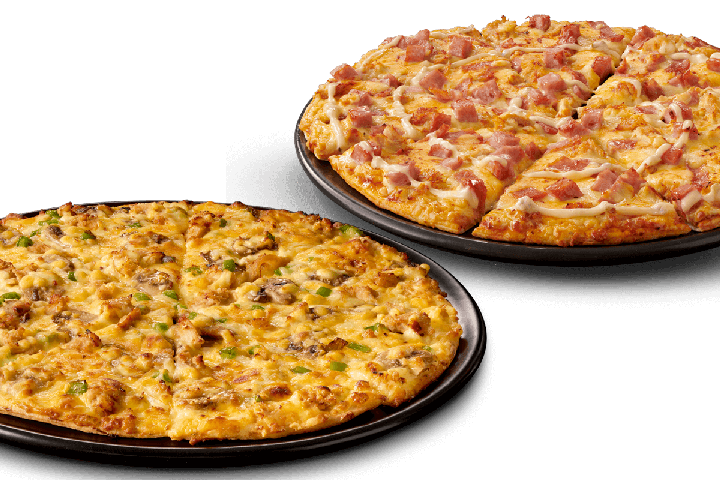 ON THE DOUBLE (2X LARGE DELUXE PIZZAS) <<< Debonairs Pizza >>>