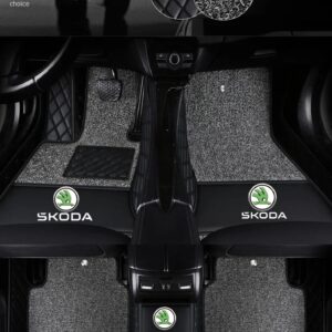 TAPIS 9D LUXURY-SKODA  (noir/noir)+ mokitte gris (Copy)_0