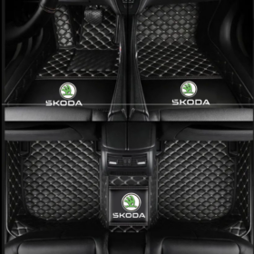 TAPIS 8D plus LUXURY-SKODA  (noir/gris) (Copy)