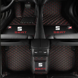 TAPIS 8D plus LUXURY-seat  (noir/rouge) 