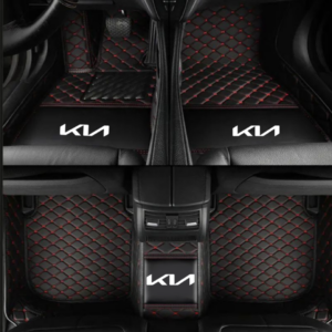 TAPIS 8D plus LUXURY-KIA (noir/rouge)