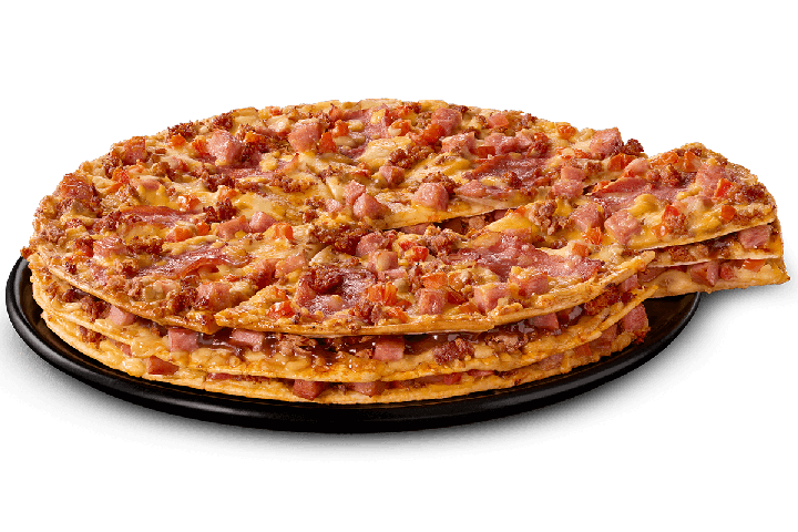 TRIPLE-DECKER TOPPED MEATY <<< Debonairs Pizza >>>