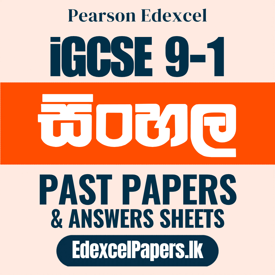 SINHALA | Pearson Edexcel iGCSE OL Past Papers_0