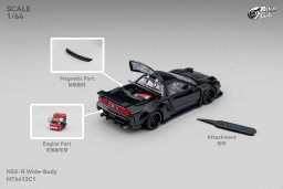 MICRO TURBO MODEL 1/64 CUSTOM NSX WIDEBODY - GLOSS BLACK