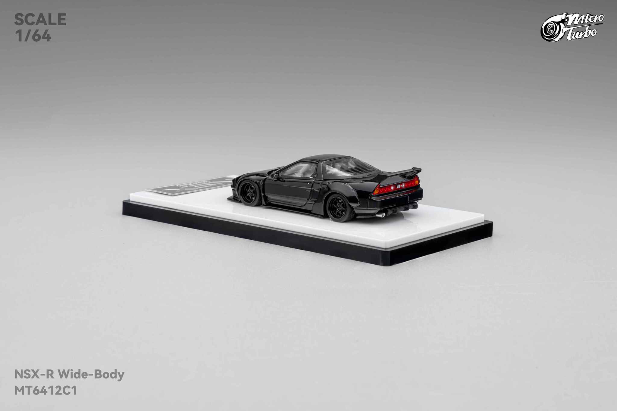 MICRO TURBO MODEL 1/64 CUSTOM NSX WIDEBODY - GLOSS BLACK_7