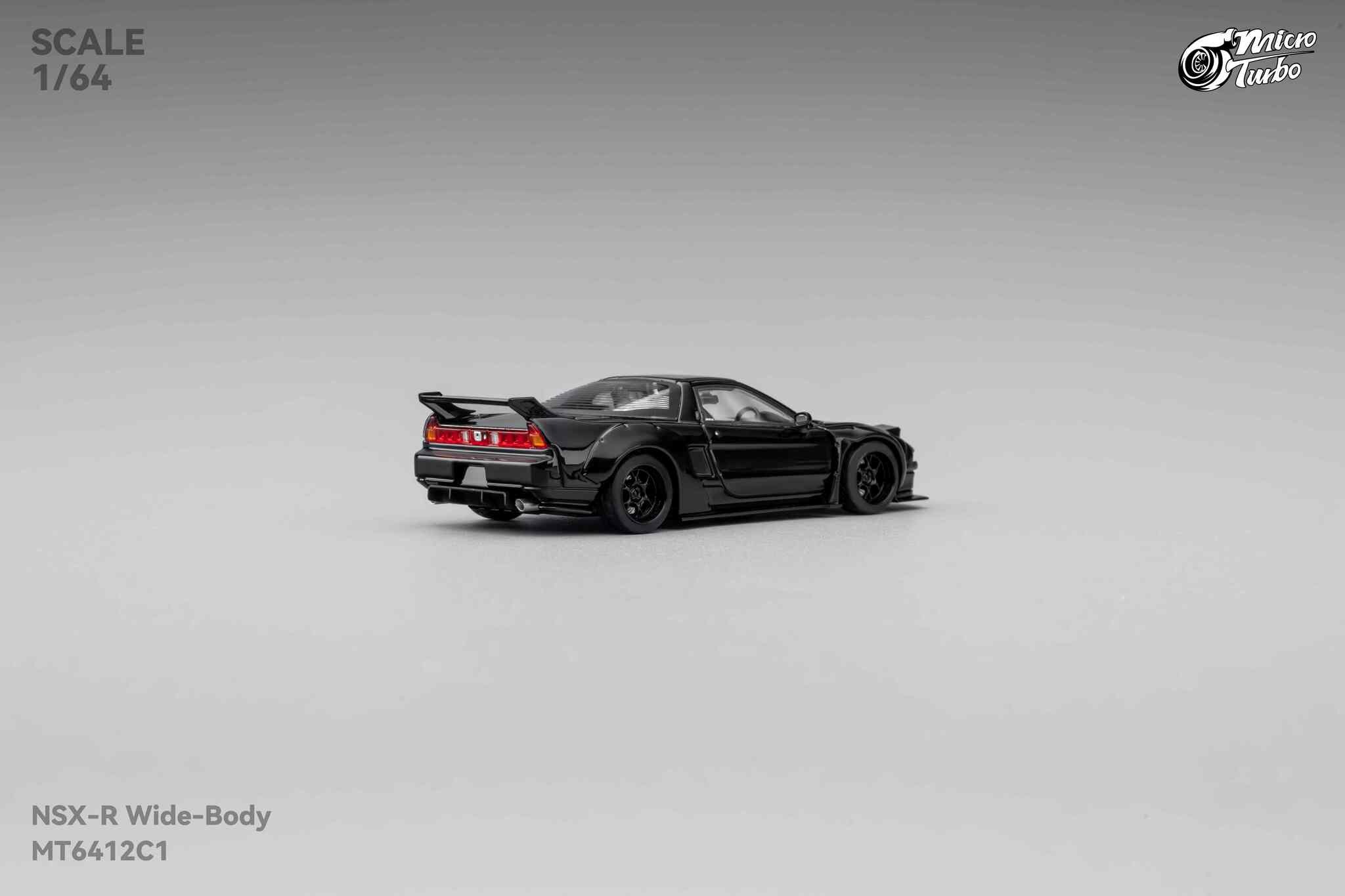 MICRO TURBO MODEL 1/64 CUSTOM NSX WIDEBODY - GLOSS BLACK_4