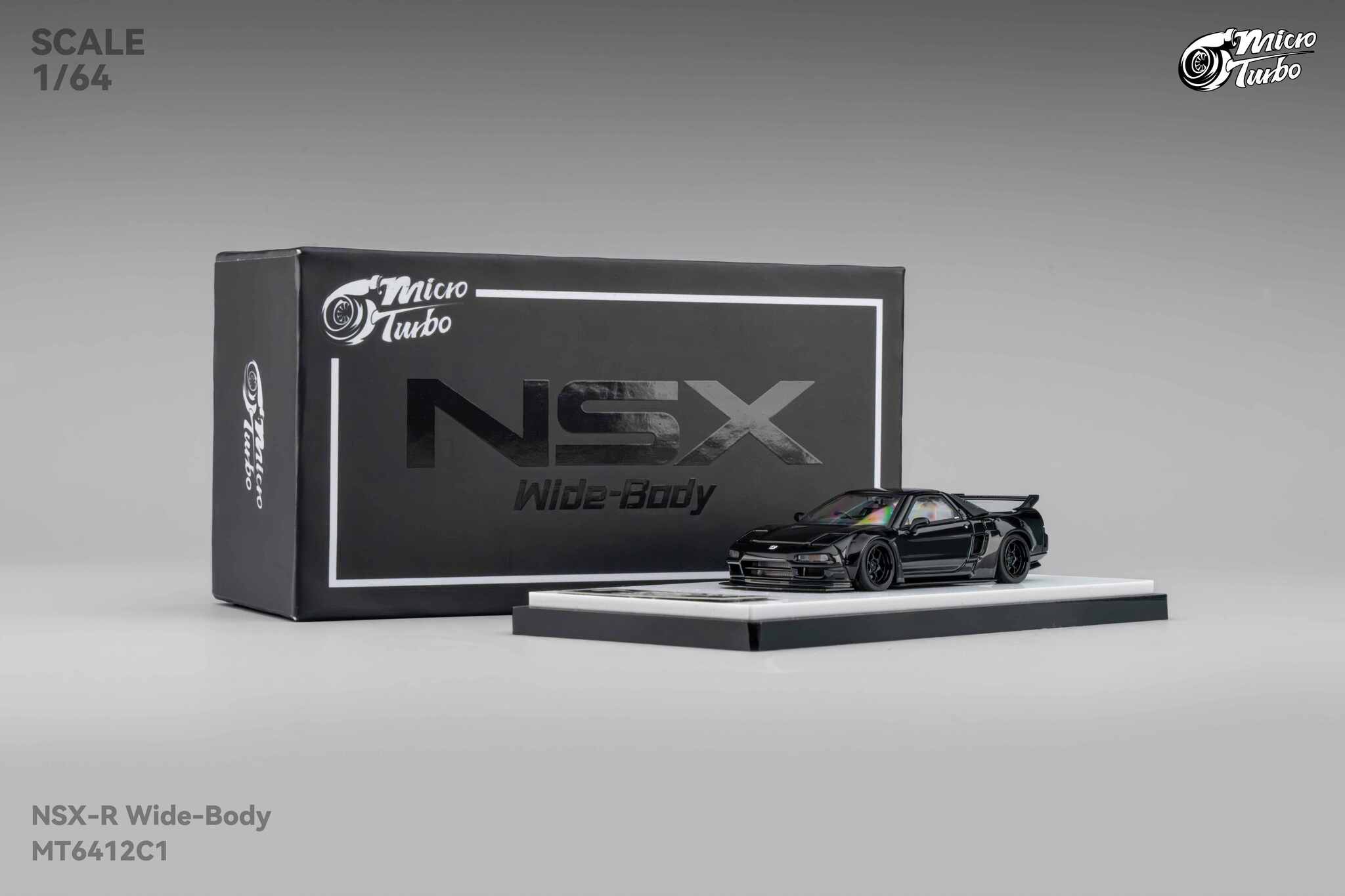 MICRO TURBO MODEL 1/64 CUSTOM NSX WIDEBODY - GLOSS BLACK_9