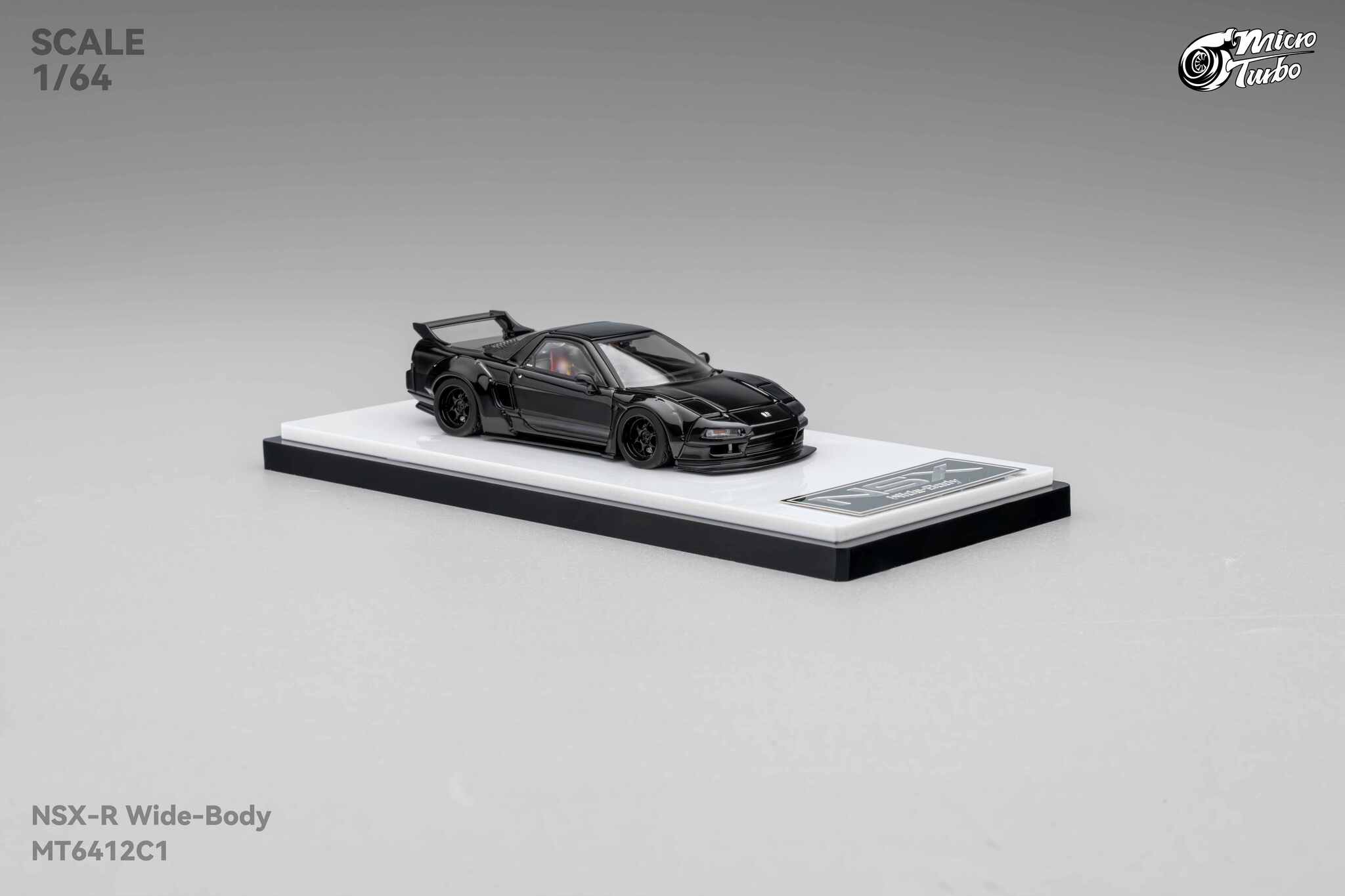 MICRO TURBO MODEL 1/64 CUSTOM NSX WIDEBODY - GLOSS BLACK_8