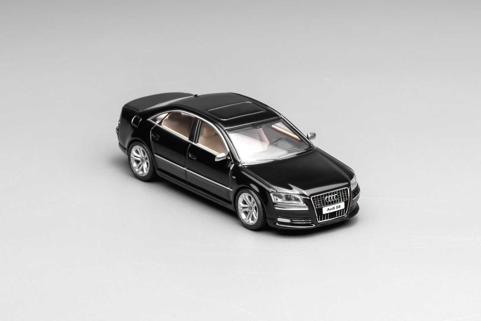 MOTOR HELIX MODEL 1/64 AUDI S8 2008 - BRILLIANT BLACK_1
