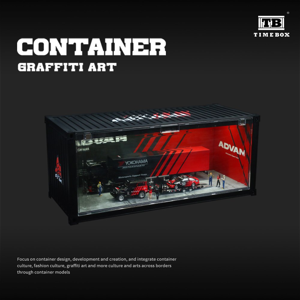 TIMEBOX MODEL 1/64 DIORAMA CONTAINER SCENE - ADVAN_0
