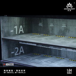 MOREART MODEL 1/64 DIORAMA CONTAINER - UNDERGROUND PARKING GARAGE SCENE