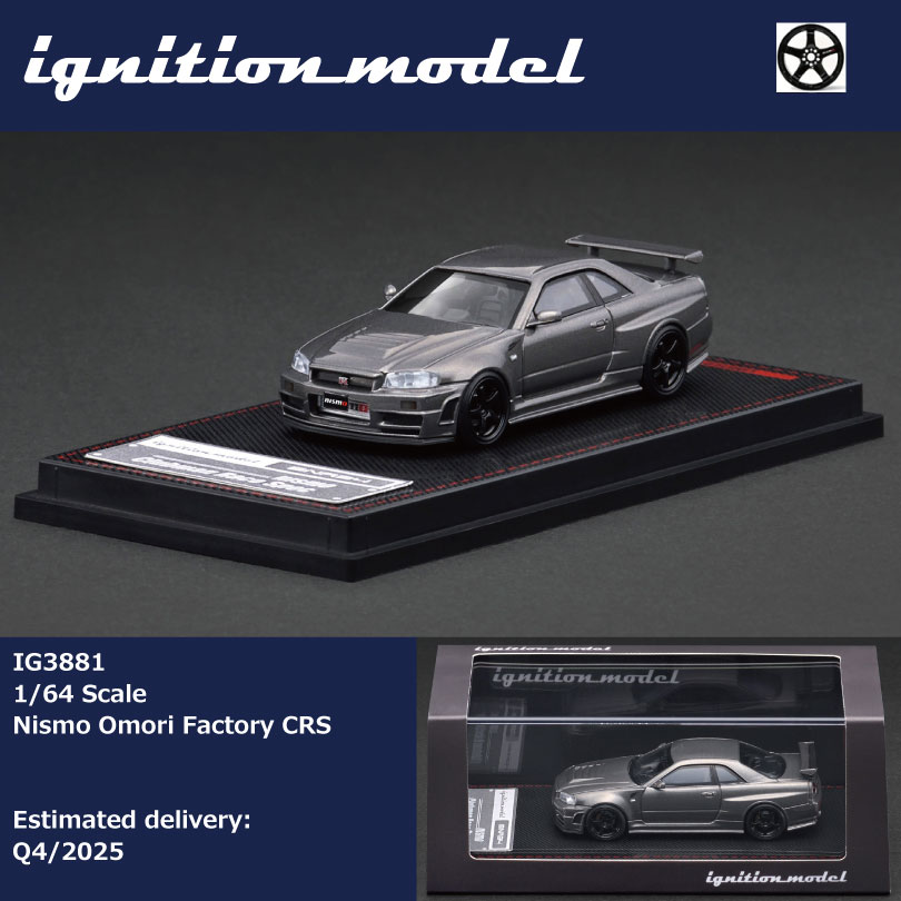 IGNITION MODEL 1/64 NISSAN SKYLINE GTR (R34) OMORI FACTORY CRS