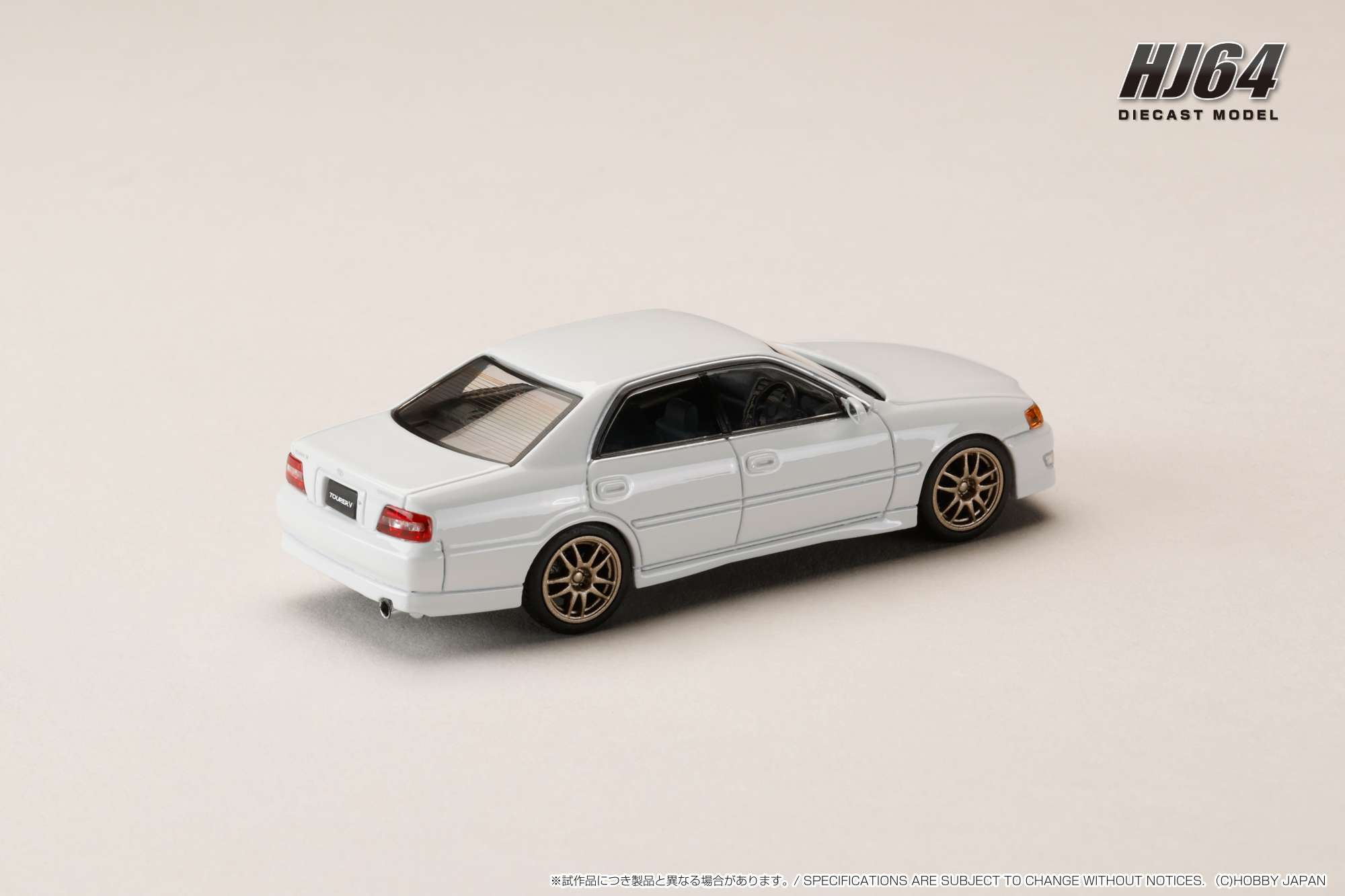 HOBBY JAPAN MODEL 1/64 TOYOTA CHASER TOURER V (JZX100) EARLY VERSION (1996) JDM STYLE 10 SPOKES WHEEL_1