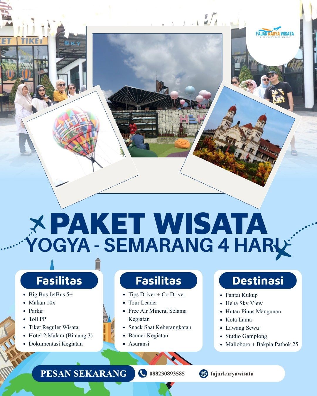PAKET WISATA YOGA - SEMARANG 4 HARI