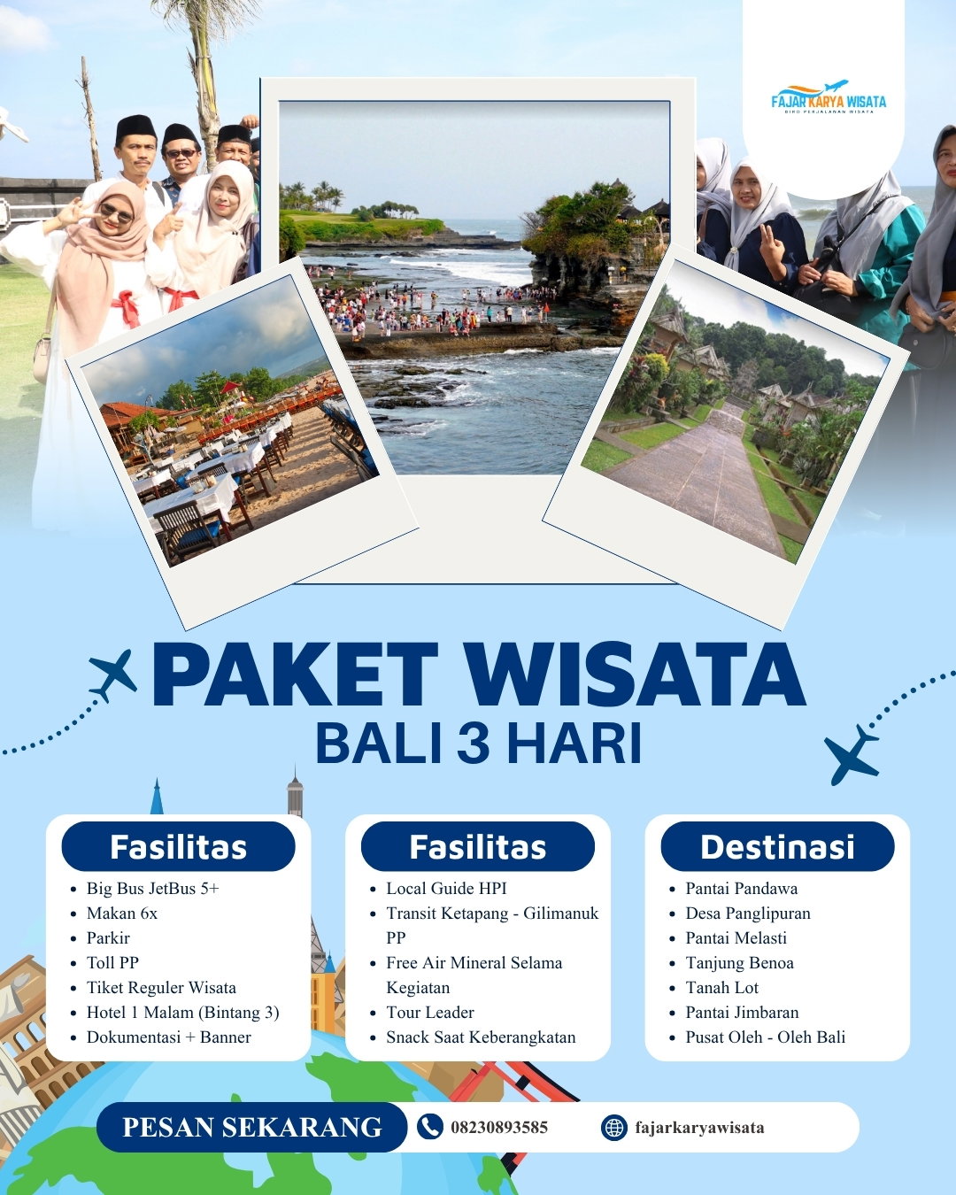 PAKET WISATA BALI 3 HARI