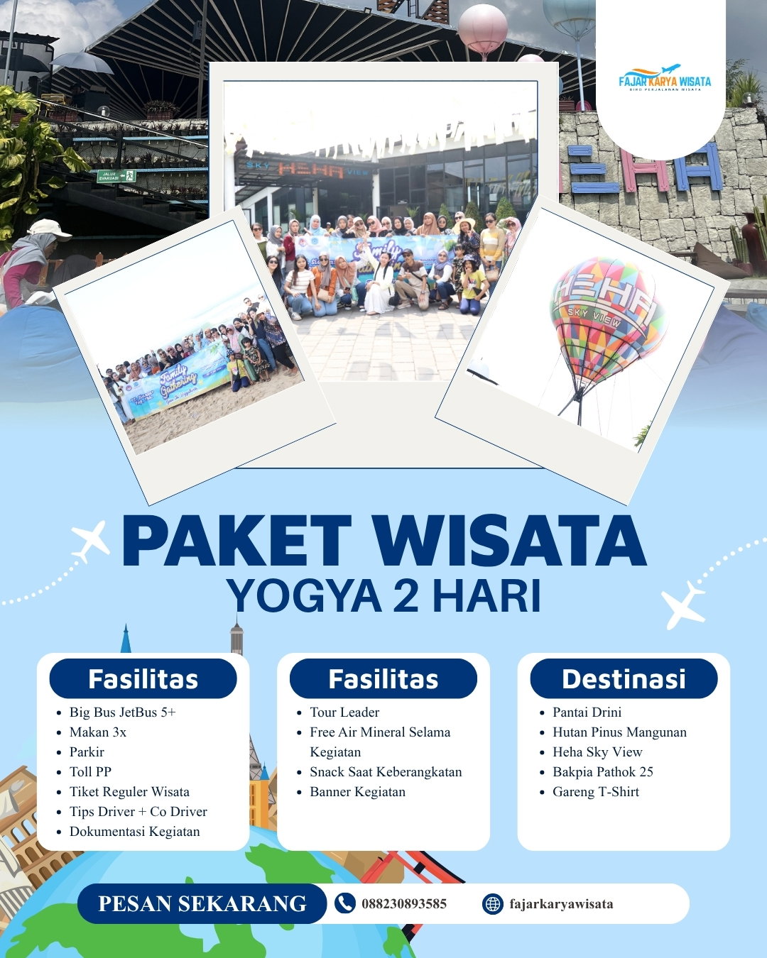 PAKET WISATA YOGYA 2 HARI