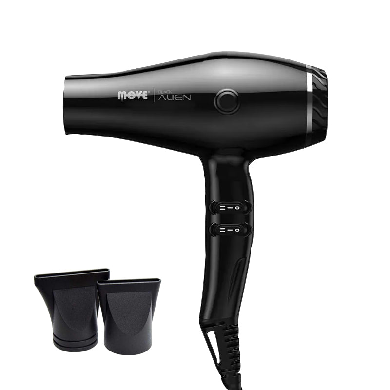 MOVE Black Alien Asciugacapelli Professionale Black