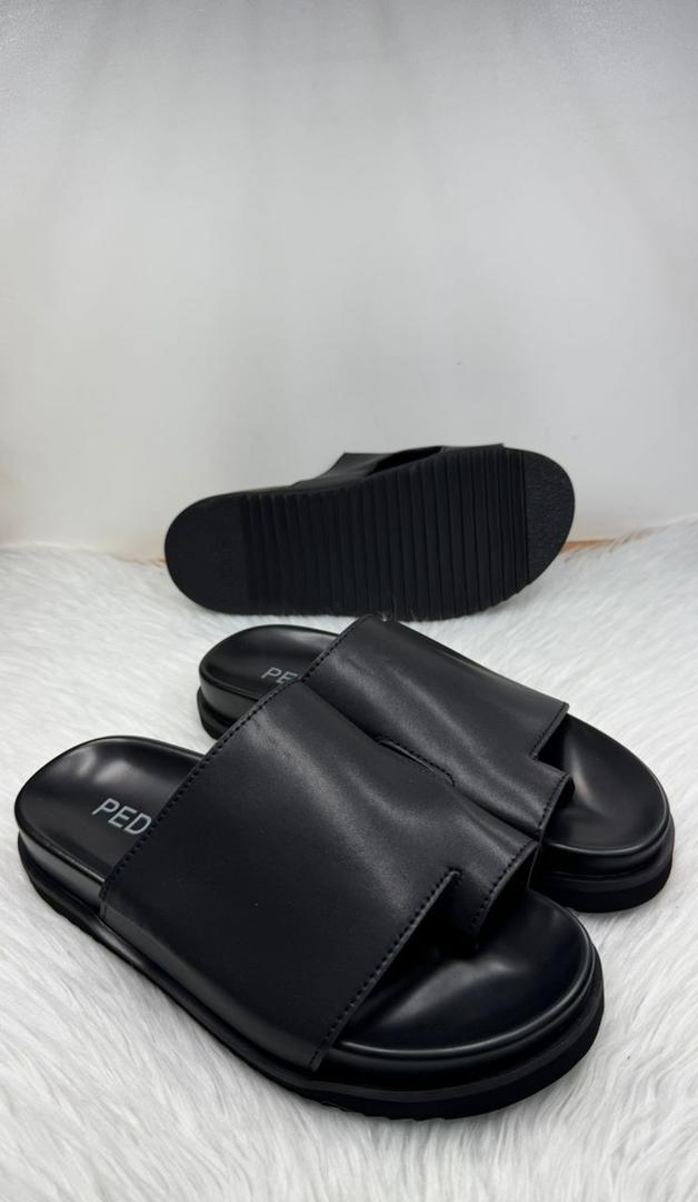 Mules Minimalistes Noires PEDRO _0