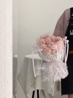 ( MC02 ) Soap Carnation Pao Pao Transparent Bouquet  