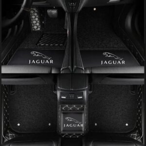 TAPIS 9D LUXURY-jaguar (noir/beige)+mokitte noir