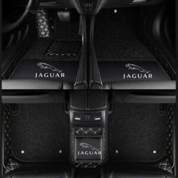 TAPIS 9D LUXURY-jaguar (noir/beige)+mokitte noir