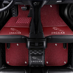 TAPIS 9D LUXURY-jaguar (marron/beige)+mokitte marron