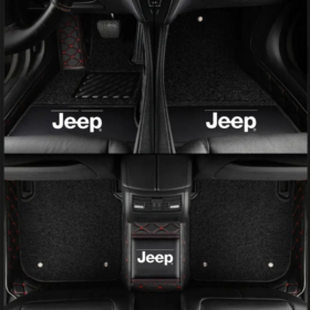 TAPIS 9D LUXURY-jeep (noir/rouge)+mokitte noir_0