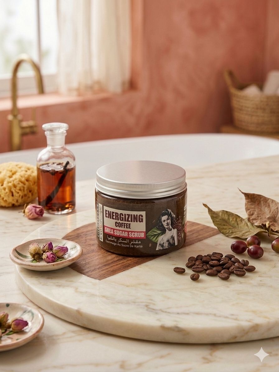 Cornells shea sugar scrub كورنيلز مقشر سكر زبدة الشيا بالقهوة