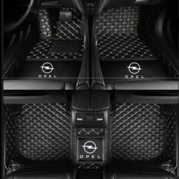 TAPIS 8D plus LUXURY-opel (noir/beige)