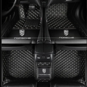 TAPIS 8D plus LUXURY-porshe (noir/gris_0