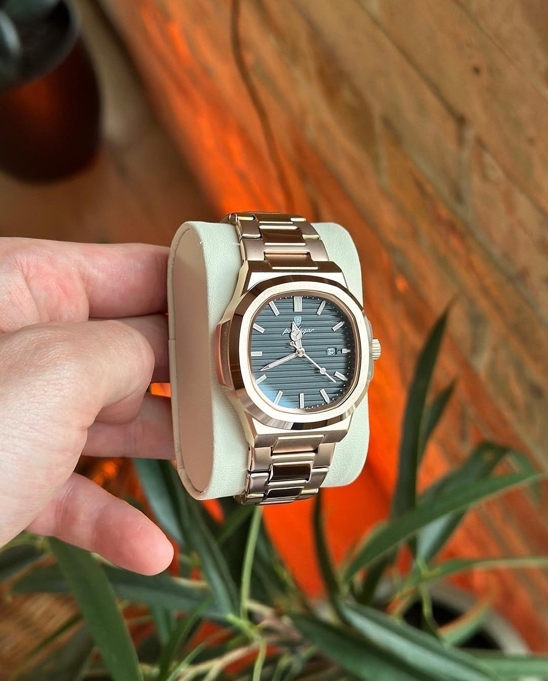 Poedagar Nautilus Rose Gold Black_2