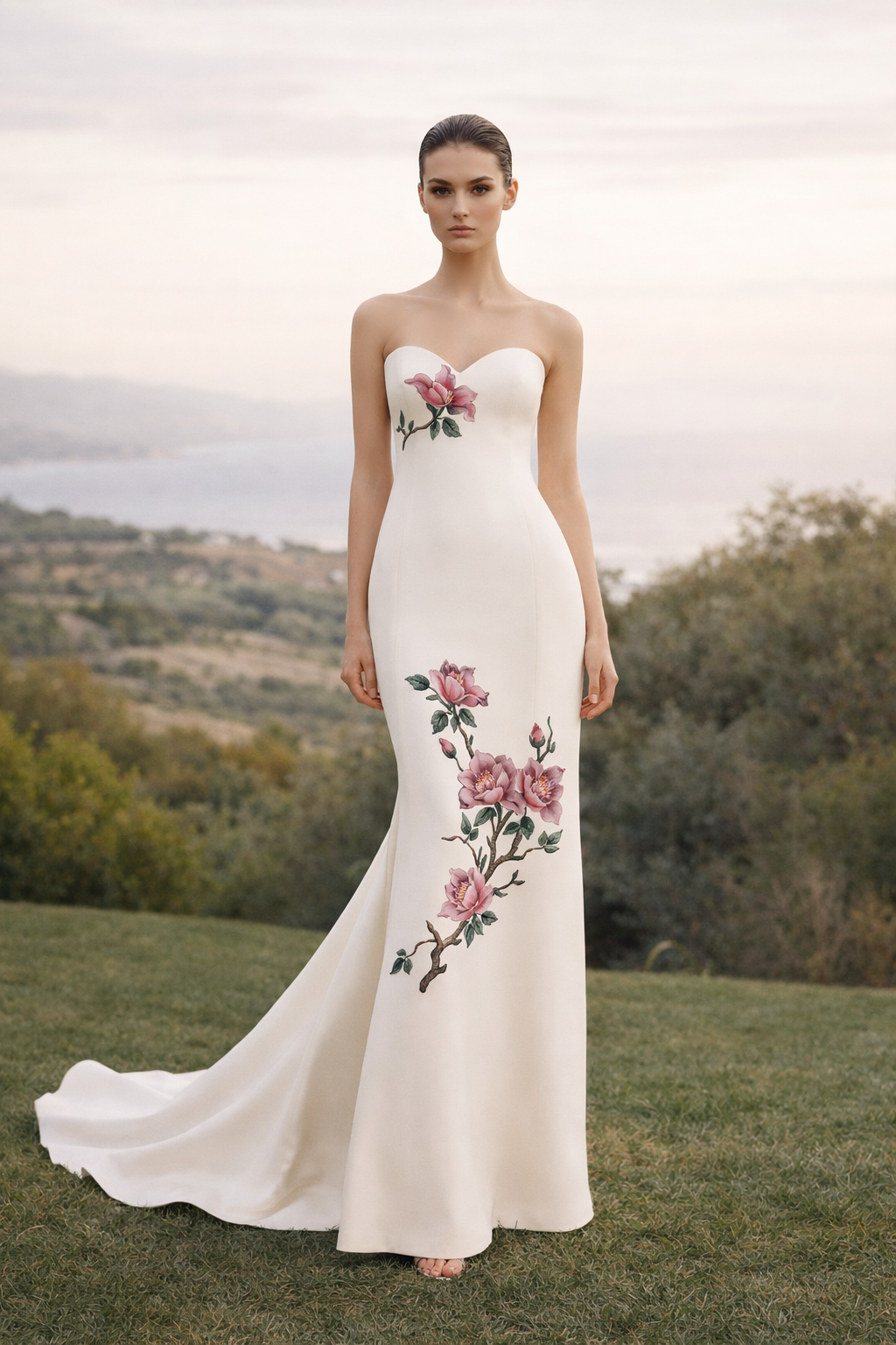 Japonica Magnolia on Ivory