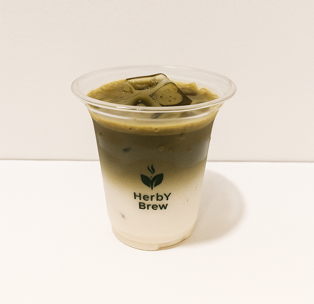 Iced Hojicha Latte