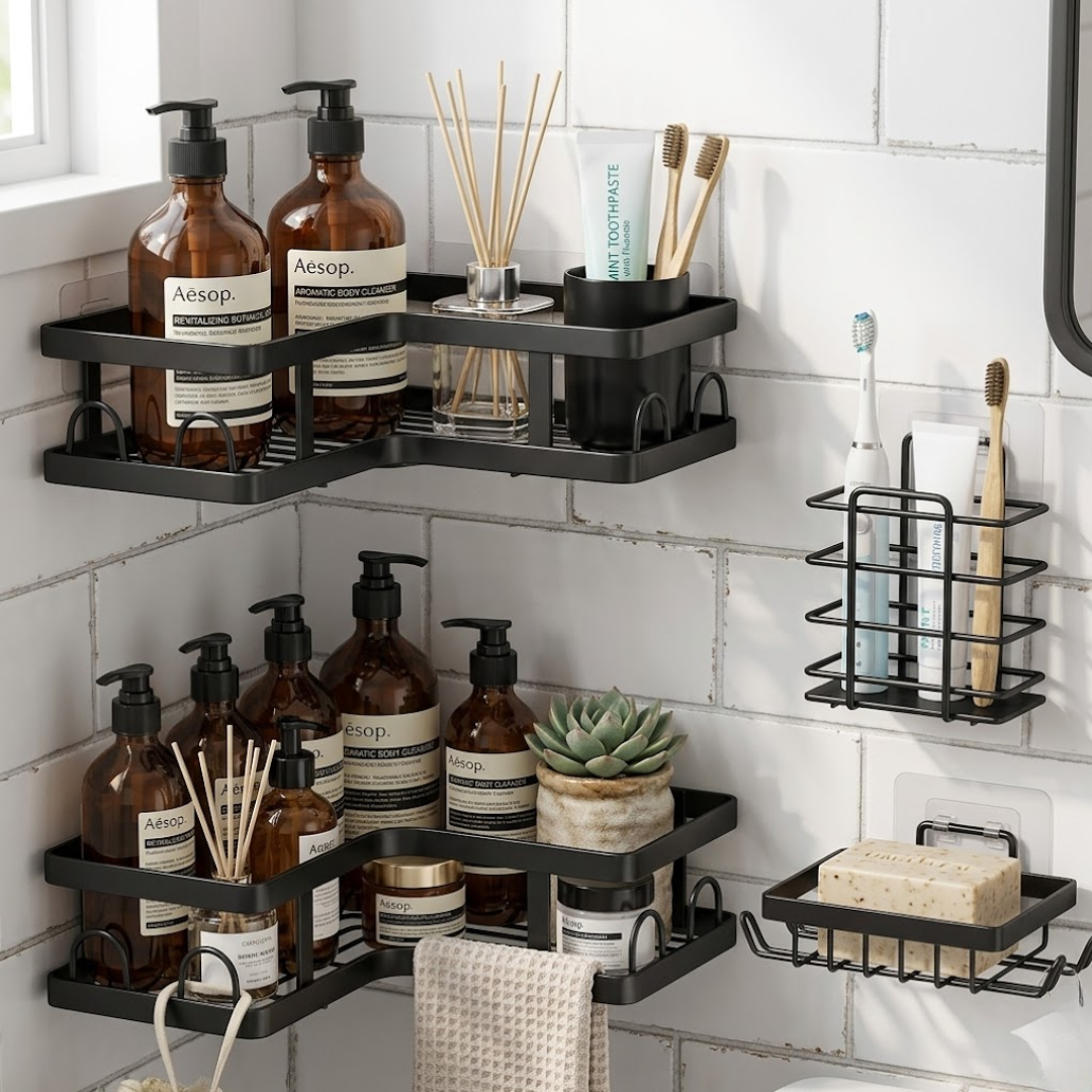 BATHROOM WALL ORGANIZER SHOWER CADDY_9