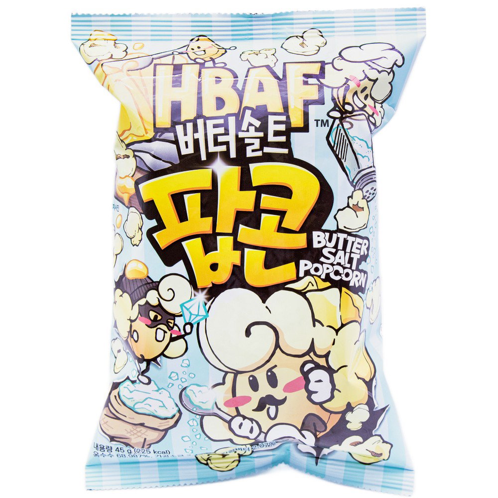 HBAF BUTTER SALT POPCORN 45G