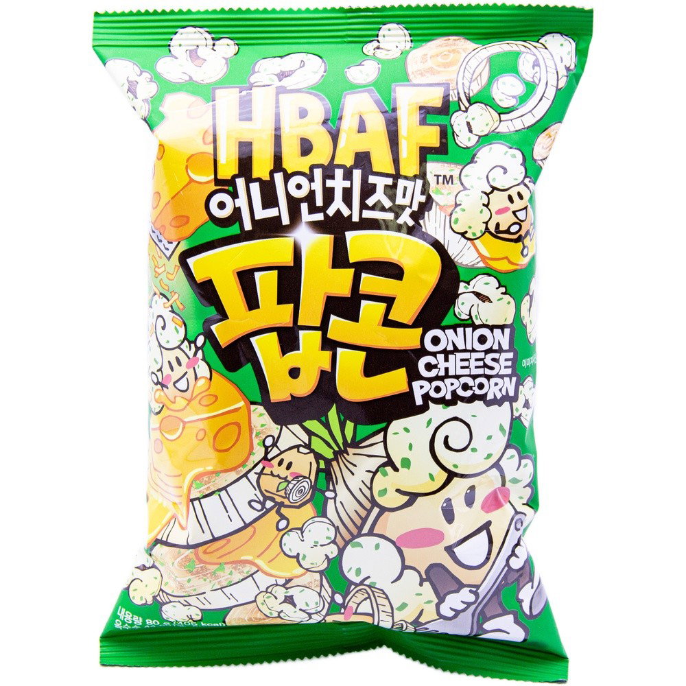 HBAF ONION CHEESE POPCORN 80G
