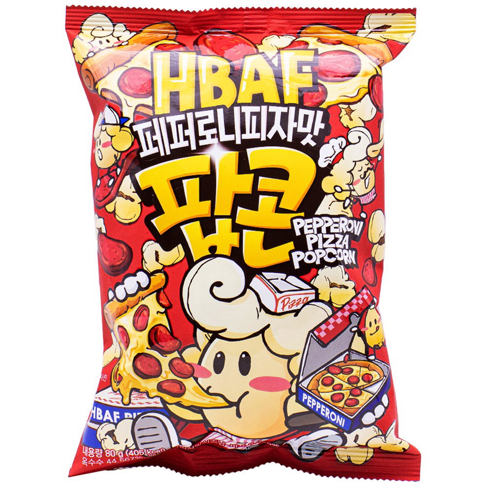 HBAF PEPPERONI PIZZA POPCORN 80G