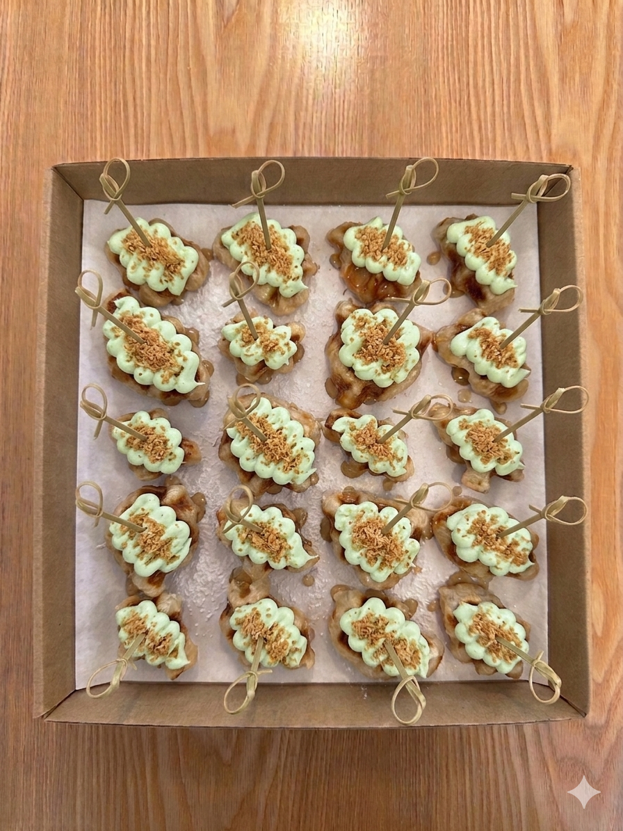 Mini Pandan Coconut Croffle (Comes in 20)