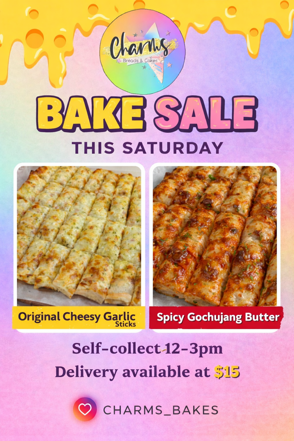 Saturday - Cheesy Garlic Sticks