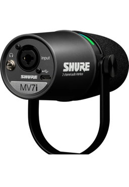 Shure MV7+ Podcast Microphone USB-C & XLR, Black
