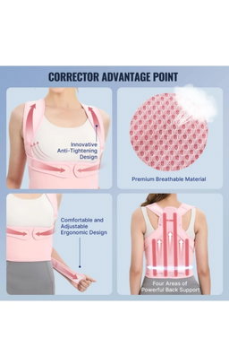 GUDOO Back Brace and Posture Corrector for Women and Men 
