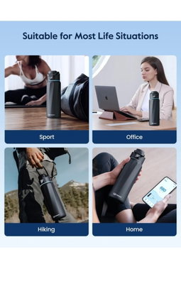 WATERH BOOST Smart Bottle with Reminder to Drink & Tracker Bottle