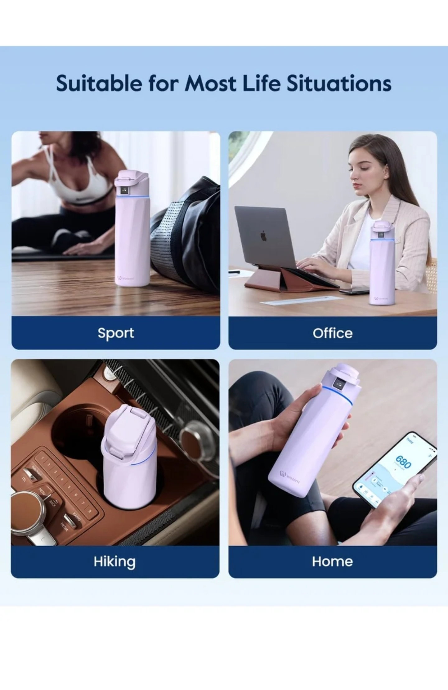 WATERH BOOST Smart Bottle with Reminder to Drink & Tracker Bottle._6