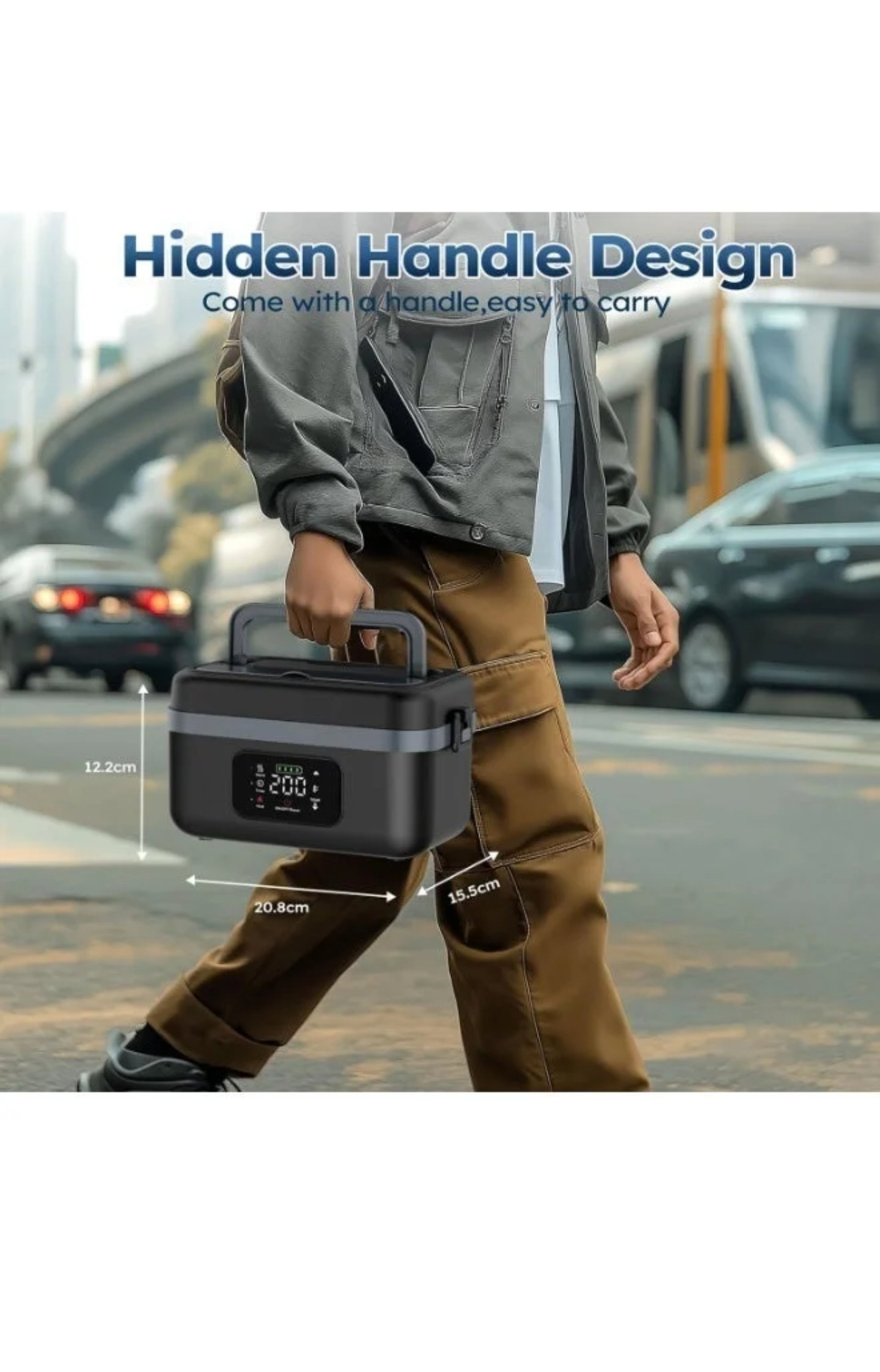 Cordless Electric Lunch Box for Office, Travel and Car Use_4
